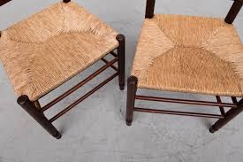 Quaker Style Ladder Back Dining Chairs with Rush Seats at 1stDibs | ladder back dining chairs with upholstered seats, ladder back chairs with rush seats, quaker chairs