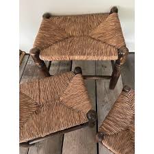 Straw Nesting Stools, 1890s, Set of 3 | Chairish