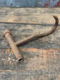 Vintage Wrought Iron Hay Hook: Rustic Farm Tool Decor (8 1/2") - Etsy