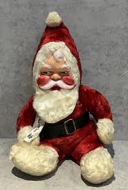 VINTAGE CHRISTMAS MUSICAL Santa Claus Doll Figure Rubber Face 10.5” Works! $20.00 - PicClick CA