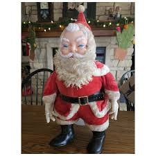 1950's Rubber Face Christmas Santa Claus Doll 20 1/2". For Sale at Ruby Lane