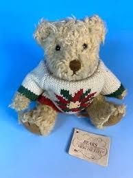Vintage Russ Berrie "Ugly Sweater" Plush 5" Sitting Teddy ...