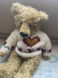 Vintage VALENTINES DAY Teddy Bear HEART Sweater - Etsy