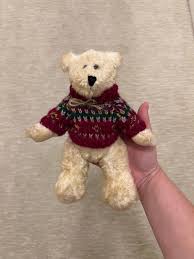 Vintage Christmas Teddy Bear in Turtleneck Sweater, Bear ...