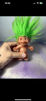 Green Haired Troll - Russ Troll Doll - Green Hair - Rare Vintage 90's Troll Doll Vintage Trolls Nostalgia — CPJ Collectibles
