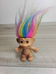 Vintage Russ Troll Doll Rainbow Hair Good Luck Trolls | Mercari