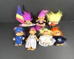1 Vintage Russ Berrie Good Luck Troll Doll Surfing Surfer ...