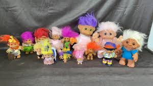 Lot - 15+ Vintage Troll dolls-RUSS, Ace Novelty