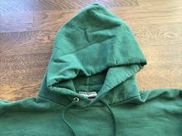 Vintage 90's Hanes Blank Hooded Sweatshirt Pullover XL Green ...