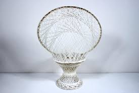 Russell Woodard Off White Spun Fiberglass "Peacock" Chair ...