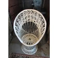 Vintage Russell Woodard Spun Fiberglass Peacock Chair | Chairish