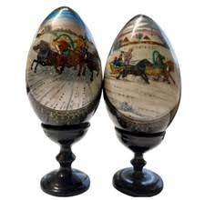 Russian Lacquer Egg Indiana Collectible Decorative Eggs for sale | eBay
