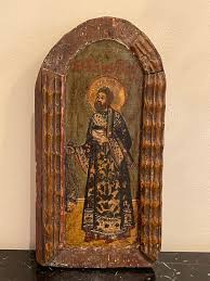 Antique Russian Orthodox Icon on Wood - Etsy