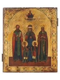 Sold at Auction: ANTIQUE RUSSIAN ORTHODOX ICON PETER AND FEVRONIA