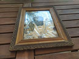 Antique Greek Saint Nicholas Holy Icon - 1950s Wooden Frame & Metal Casing - Vintage Handmade Christian Decor - Etsy Israel