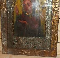 Vintage hand painted icon The Virgin Mary | eBay