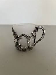 Vintage Soviet Silver Plated Tea Cup Holder. Soviet Space. - Etsy Canada