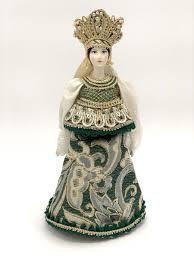 Porcelain Russian Doll With Traditional Tapestry | eBay