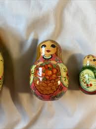 Set Of 5 Matryoshka Nesting Dolls, Signed by Artist Hand ...