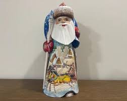 Big Size Ukrainian Carved Santa 10.24", Father Frost, Wooden Santa, Hand Carved Hand Painted Christmas Gift, Home Decor, Christmas Gift - Etsy