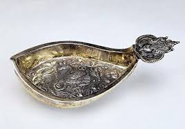 Rare 19C Russian Repousse Silver Kovsh | eBay