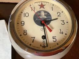 Vtg Russian Soviet Kauahguyckue Maritime Submarine Clock with Key neve