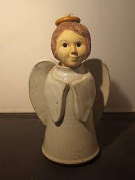 Vintage Signed Rita Ward Angel Light Oil Lamp Handcrafted ...