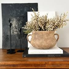 Artisanal Pot Vase, Handcrafted Vase, Stone Texture Vase, Flower Vase, Rustic Vase, Remodeled Vase - Etsy India