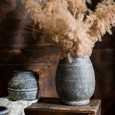 Amazon.com: Indoor Gardening Vintage Clay Pot, Geometric Patterns Decorative Flowerpot Multifunction Plant Plant Pots(Size:2524CM) : Patio, Lawn & Garden