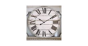 Mainstays 20" Black Indoor Round Modern Farmhouse Analog ...