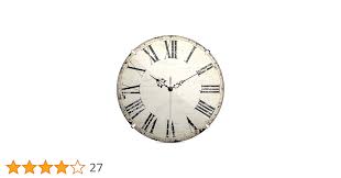 Mebus Vintage Roman numeral wall clock I without ticking ...