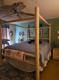 Lodge Pole King Bed & Nightstand