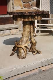 ET-14 Yellow Birch Pedestal End Table – Out of the Adirondacks