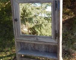 Made to Order: Wall Mount Barnwood Medicine Cabinet With ...