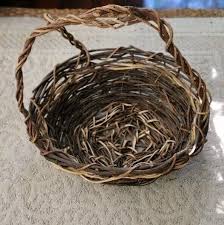 Handmade Basket-Large Vine Woven Design With Handle | eBay