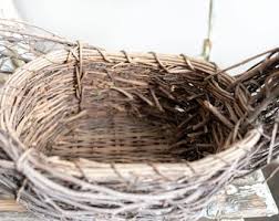 STUNNING and Rare Vintage Wicker and Grapevine Swan Planter ...