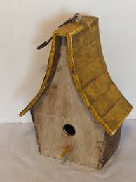 Wooden Birdhouse, Asian Style Roof, Outdoor or Indoor Decor, Decorativ – LUV2BRD