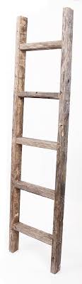 Amazon.com: BARNWOODUSA Rustic Decorative Ladder - 100% Upcycled Wood (60" x 12" x 1.5", Weathered Gray) : Home & Kitchen