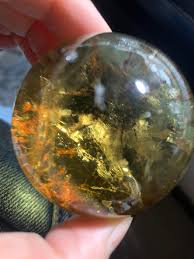 Beautiful 49mm Citrine Quartz Sphere, Authentic Citrine Crystal Ball From Brazil, Clear Yellow Citrine Ball, Crystal Decoration, 133g - Etsy