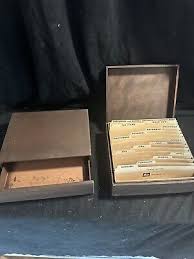 Pair Of Vintage Wooden Desk Items-ID #192 | eBay