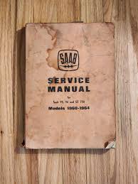 Saab 95, 96, GT750 Factory Dealer Service Manual Original ...