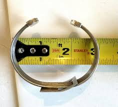 Mid Century Modern Sterling Silver Buckle Style Bracelet Mexico 925 Large Cuff | eBay