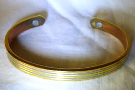 Vintage 1980s Copper Silver Brass Arthritis Cuff Bracelet 2 Magnets | eBay Australia