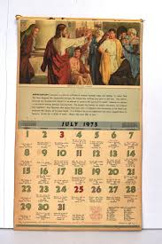 Vintage American Catholic Church Art Calendar Bible Reading ...