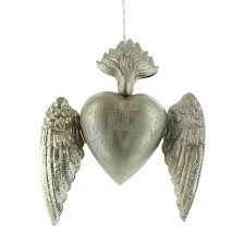 21cm Sacred Heart Ex-Voto Pendant : Amazon.se: Fashion