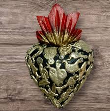 Milagros Heart - Mexican Sacred Milagro Charm Wood Corazon ...