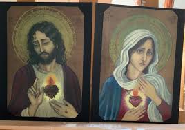 Sacred and Immaculate Hearts L Prints - Etsy