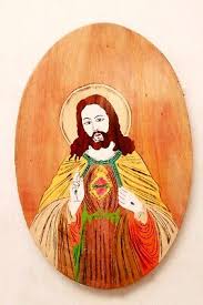 Jesus Inlay Painting Gift Handicraft Home Altar Wall Hanging Decor Vintage Art | eBay