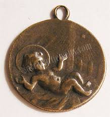 Crib Medal, Baby Jesus 1 1/8"