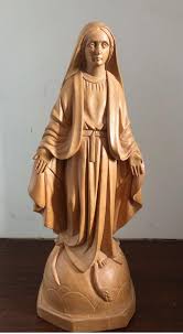 Catholic Church Hand Carved Statue of Our Lady of Grace ...
